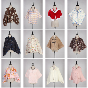 DA290古着vintage日系女装 秋冬披肩斗篷女 复古风小众设计款