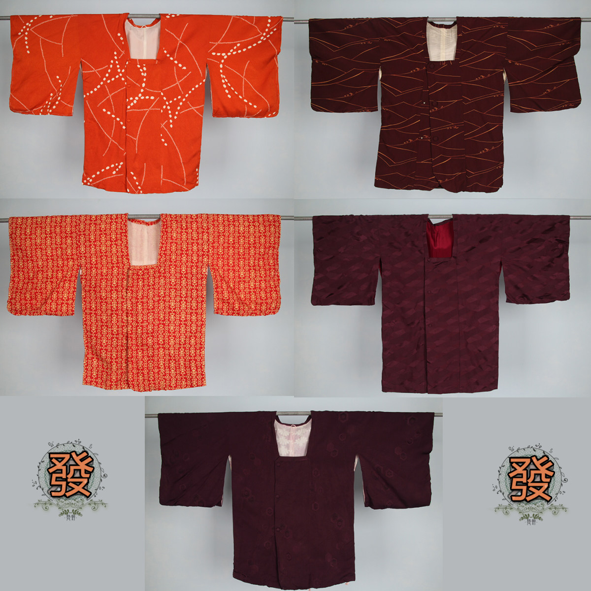 vintage古着日本传统民族服饰外套清新碎花纹文艺百搭和服17-419