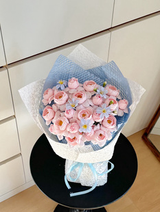 永生皂花花束仙子之吻混搭花束生日花束玫瑰花生日礼物礼品送人