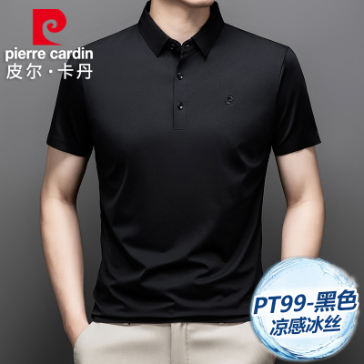 皮尔卡丹夏季桑蚕丝男士P