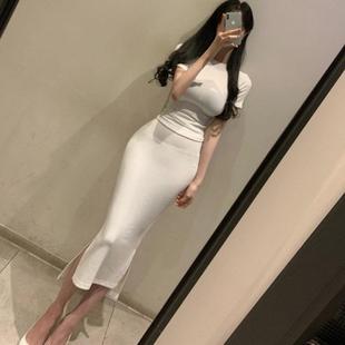Onoev值得入QL208女人味 包臀半身裙ik 性感紧身短袖 T恤