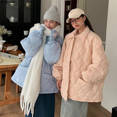 小蔡姑娘多巴胺彩色菱格棉