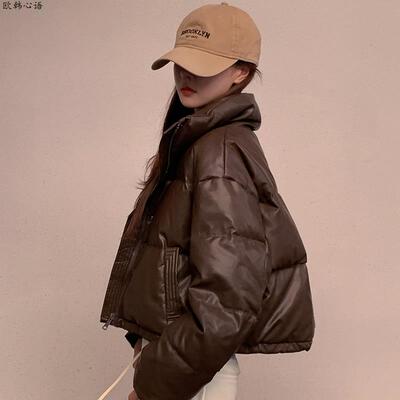 美拉德穿搭羽绒棉服女2023