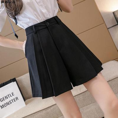 高腰阔腿裤短女夏宽松子20