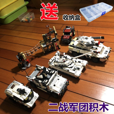 匹配军事顺溜主战拼装积木