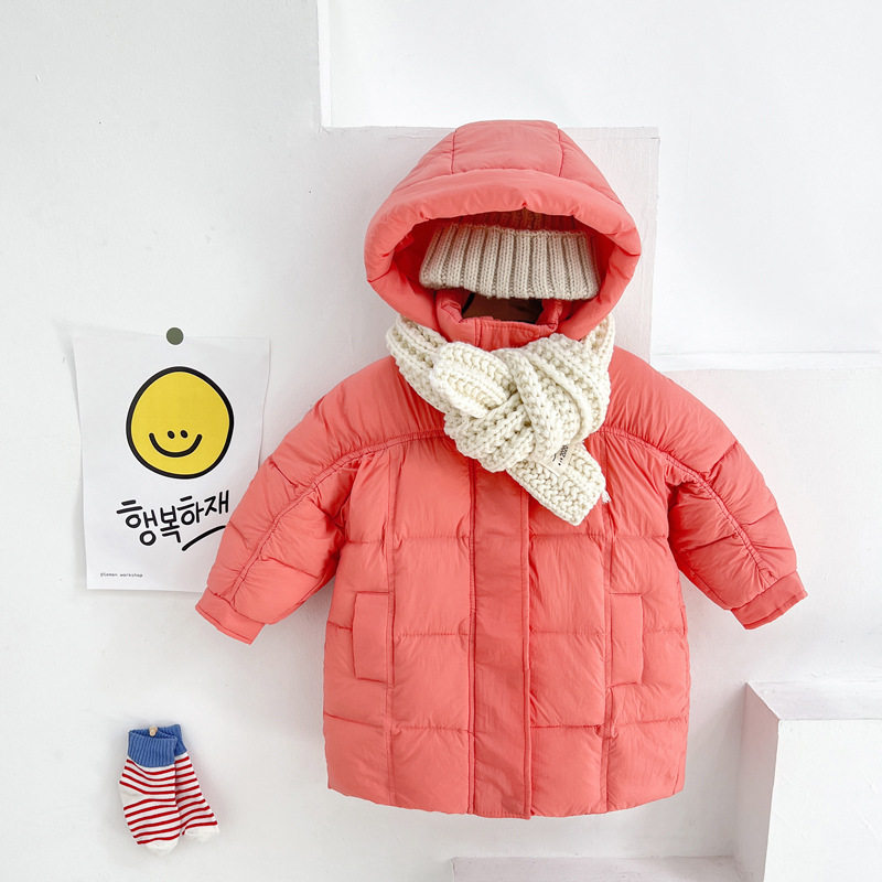 品牌折扣店outlet专柜冬装新款男女儿童韩版保暖中长款加厚羽绒服