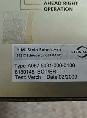 众桦Stein Sohn车钟模块，Type:A067.5031-议价