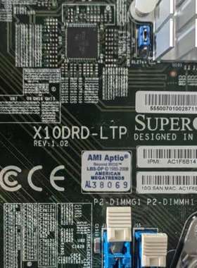 众桦超微服务器主板，型号X10DRD-LTP，经典绿色ATX板型议价