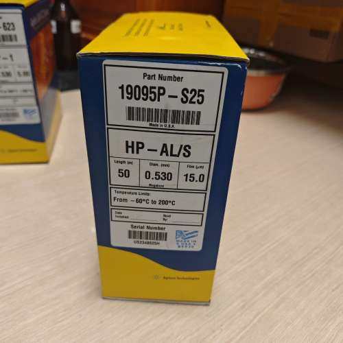 众桦19095P-S25气相色谱柱，J&W HP-PLOT议价