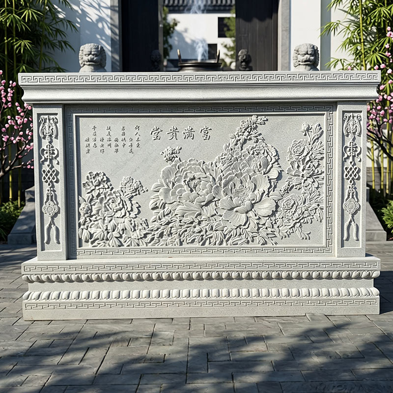 石雕影壁墙雕塑大理石人物浮雕壁画花草壁画浮雕迎门墙山水画浮雕图片