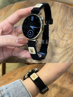 柔软舒适 5磁吸扣灯芯绒表带Watch54新细款 适用于华为手表GT4