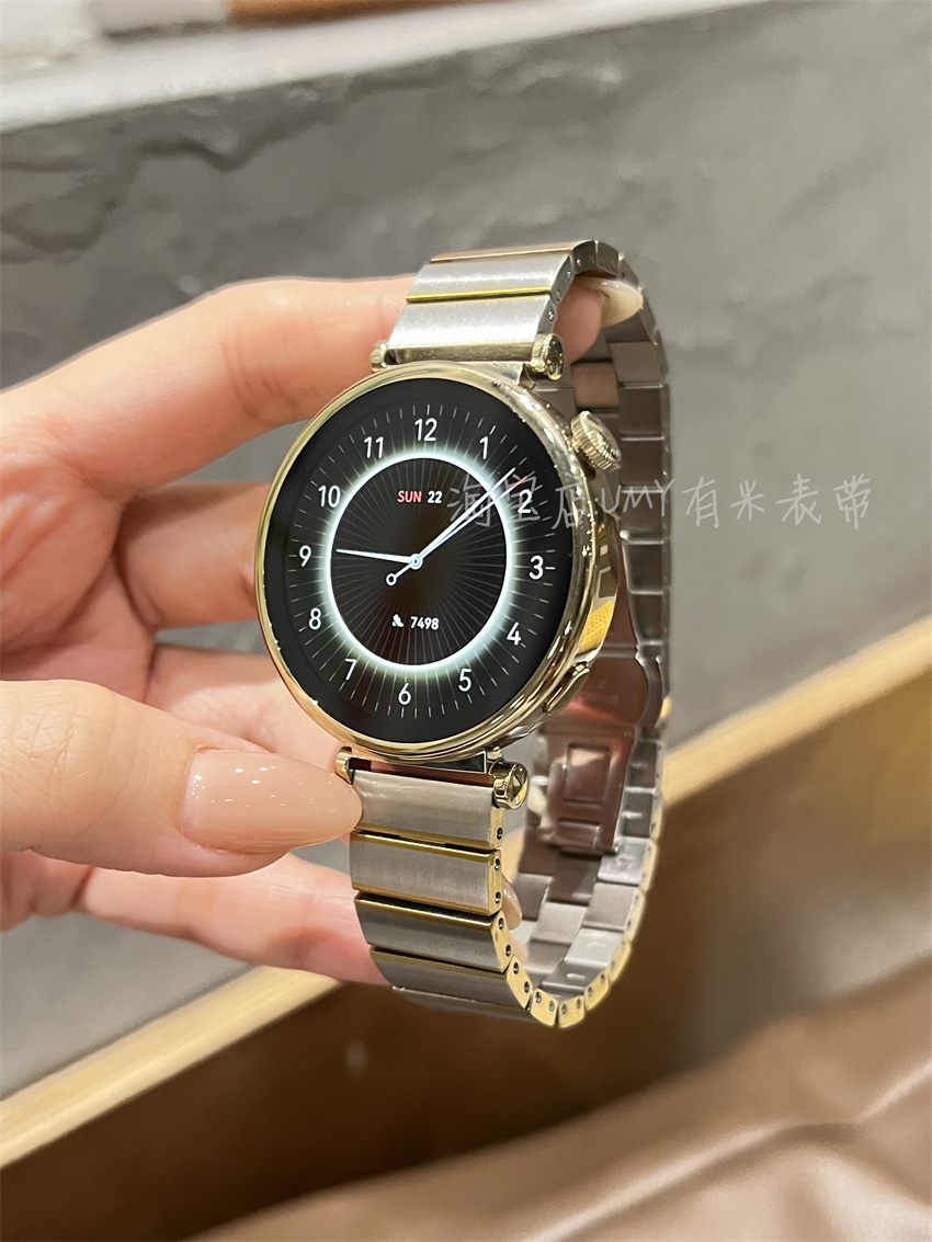 GT4/5间金竹节金属表带男女通用