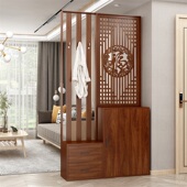 鞋 柜带挂衣架一体落地客厅家用进门屏风隔断柜玄关卧室收纳置物架