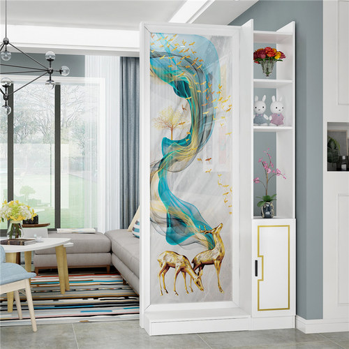 进门入户新中式风置物架玄关柜