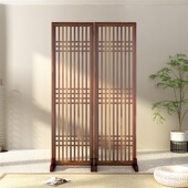 简易装 屏风隔断客厅玄关实木隔断栏栅新中式 日式 饰镂空入户门遮挡