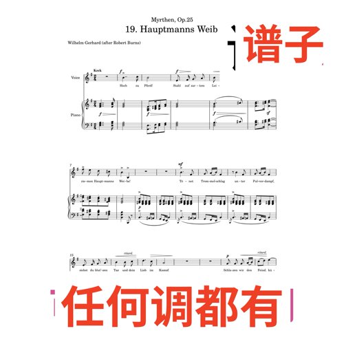 2G Hauptmanns_Weib伴奏谱正谱声乐