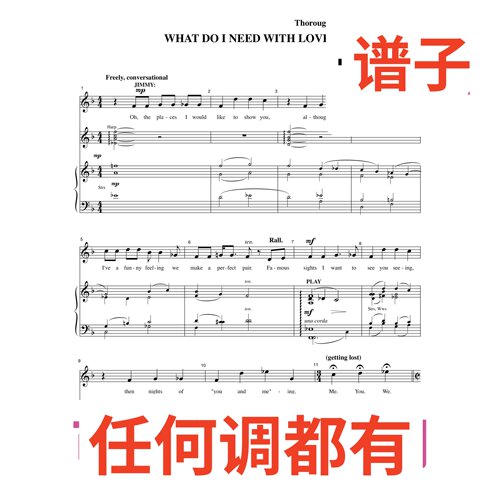 12F WHAT DO I NEED WITH LOVE伴奏谱正谱声乐
