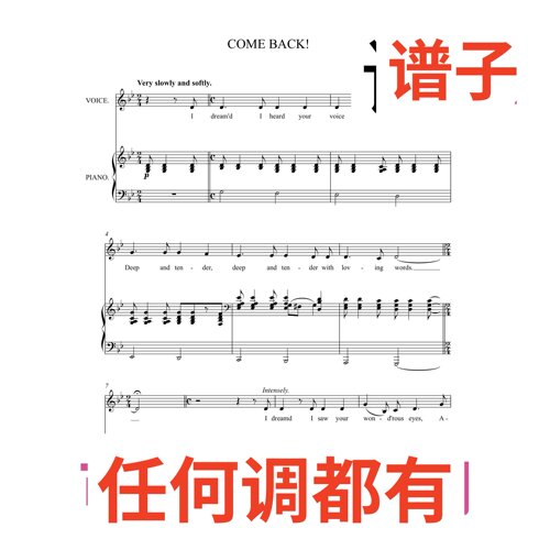 come back roger quilter 2页bB伴奏谱正谱声乐