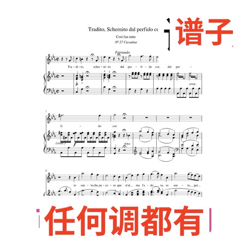 5bE 被不忠的心背叛糊弄伴奏谱正谱声乐