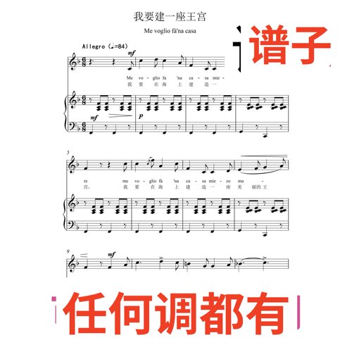 Me voglio fàna casa 6页F伴奏谱正谱声乐