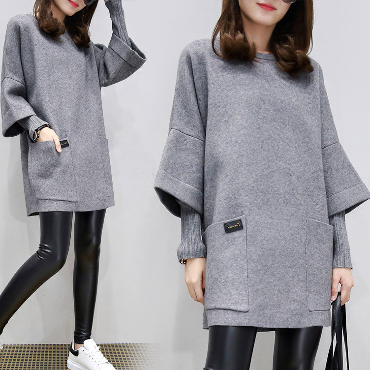 加肥加大码女装秋冬200斤胖妹妹中长款毛呢连衣裙胖MM假两件套装|msdalam kategori Butik wanita / wanita, wanita saiz besar - dari Buy2taobao.com untuk memberikan perkhidmatan ejen Taobao profesional membeli