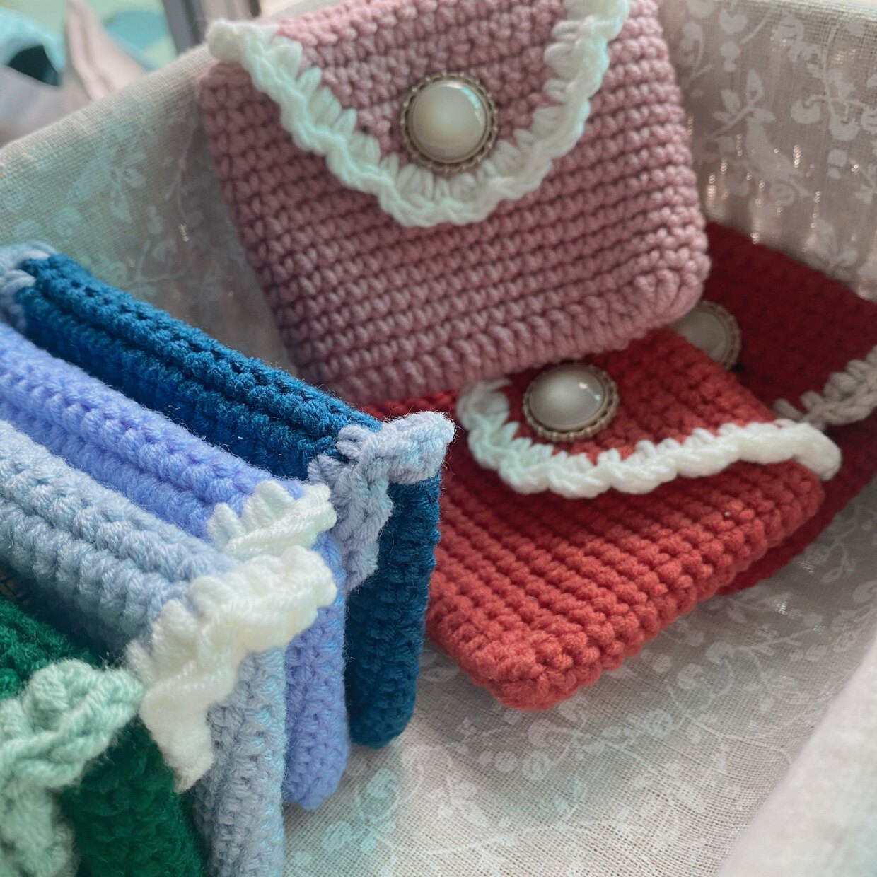 毛线卡包手工零钱包零基础新手入门简单钩针diy教师节礼物