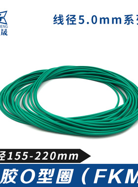 氟胶O型皮圈155/160/170/175/180/190/195/200/205/210/215/220*5