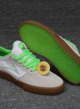 白色Lakai滑板鞋 Cambridge Yeah Right反毛皮globe运动鞋element