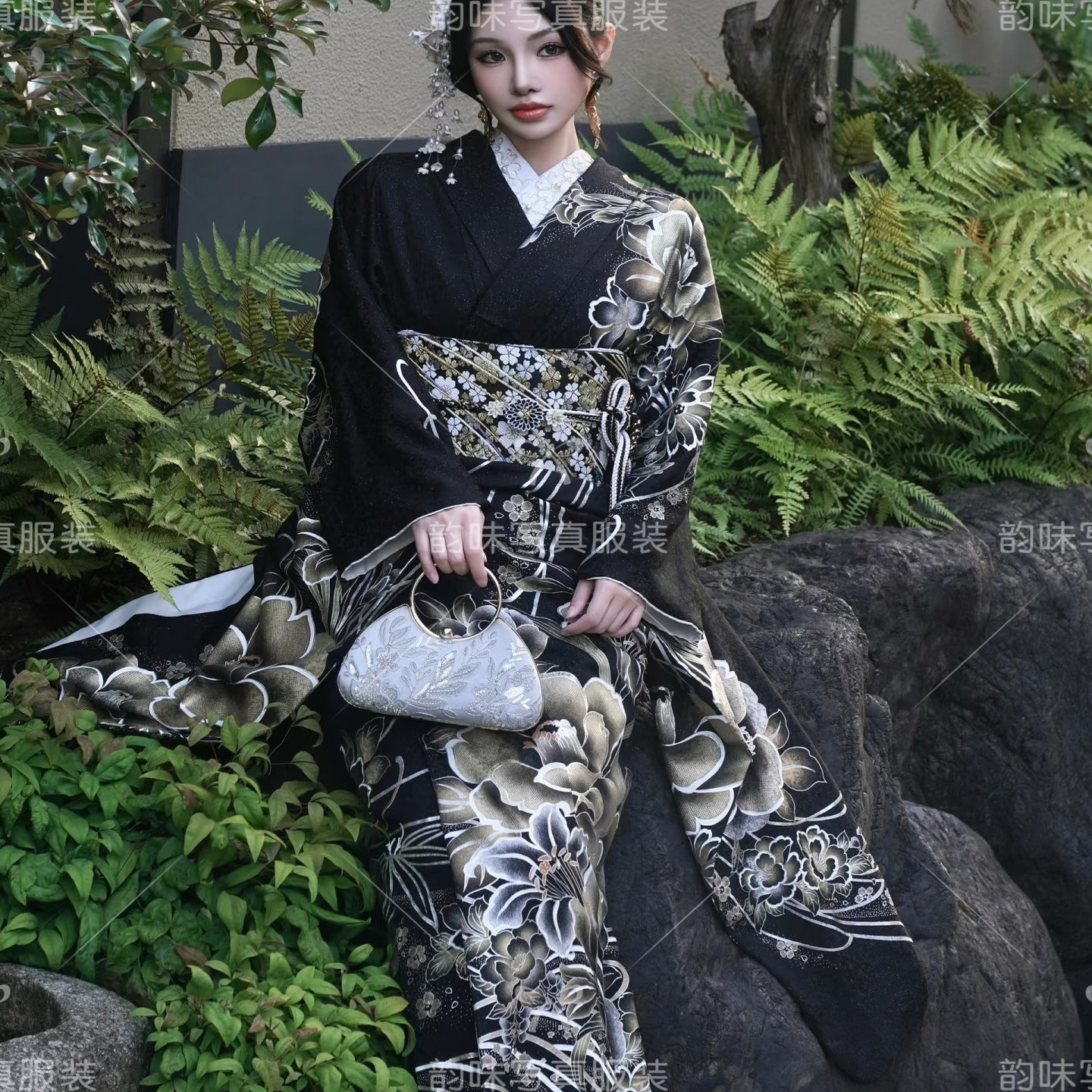 影楼新款和服神明传统少女改良高级日式拍照黑道拍照写真摄影服装