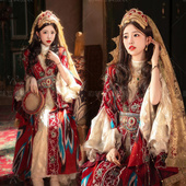 旅拍服饰写真 爆款 新款 新疆喀什丽江公主少女摄影西域维吾尔族服装