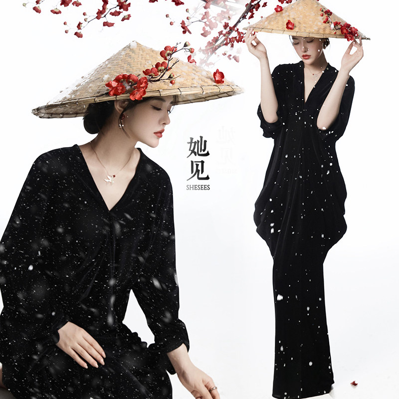 26影楼新款拍照主题复古美学国风中式骨相摄影东方艺术照写真服装