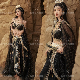 影楼新款异域风情敦煌飞天汉服楼兰大漠公主西双版纳网红旅拍服装