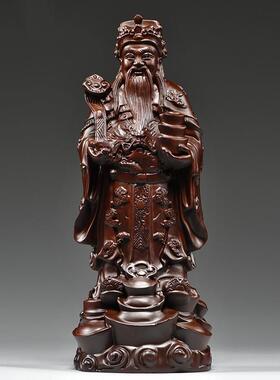 黑檀木雕财神佛像摆件开业送礼