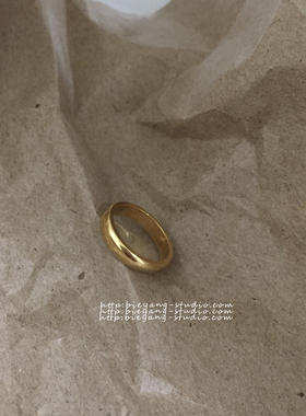 ZUORAN 简约ins风时尚网红博主种草光面钛钢气质百搭钛钢戒RF13