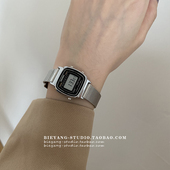 ZUORAN 韩风简约ins银色金属网带表数字小众百搭休闲学生手表女03