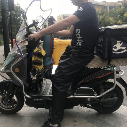 特价加厚黑色防水雨裤男女骑行电动车双层耐磨分体不渗水加裆雨裤