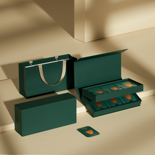 通宇通用白茶普洱茶红茶饼干茶摆泡空盒茶叶盒30泡方片茶包装礼盒