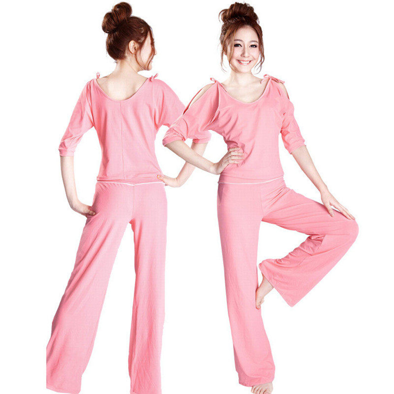 春夏郑多燕同款显瘦瑜伽正品跑步运动健身工作服套装包邮莫代尔女