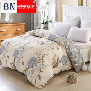 倍宁春夏纯棉斜纹被套单件全棉被套被罩被单床上用品1.8m包邮1.5