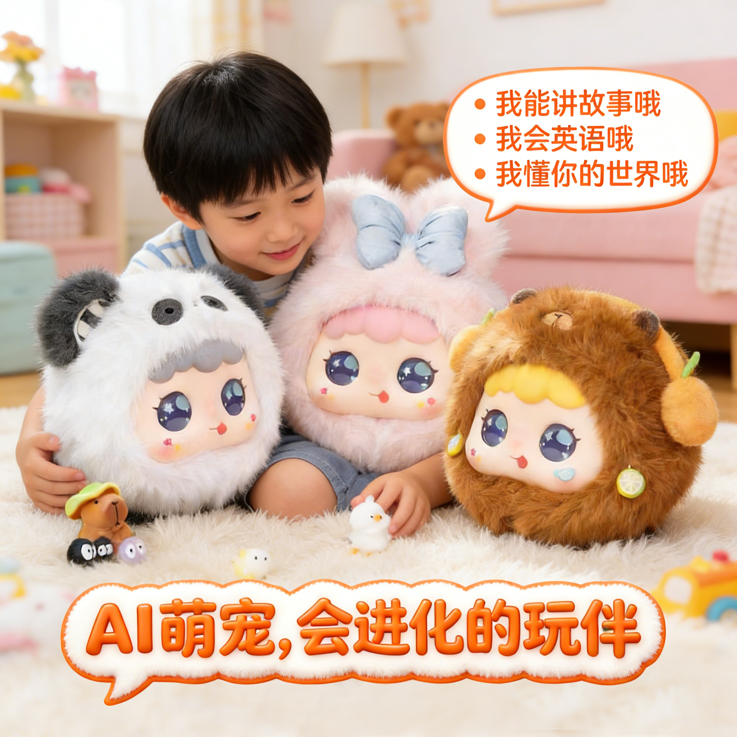 豆包Ai智能机器人电子宠物陪伴毛绒儿童玩具对话聊天娃娃新年礼物,玩具/童车/益智/积木/模型,AI玩具,淘宝优惠券,粉丝福利购,淘宝优惠卷