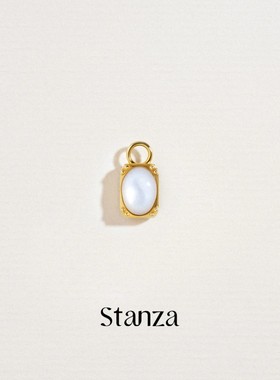 Stanza光影双面耳环耳饰14K金 贝母玛瑙女2025新款爆款高级感