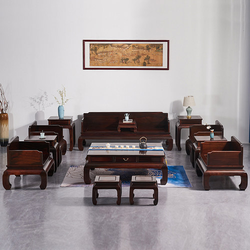 九九红明清古典素面无雕