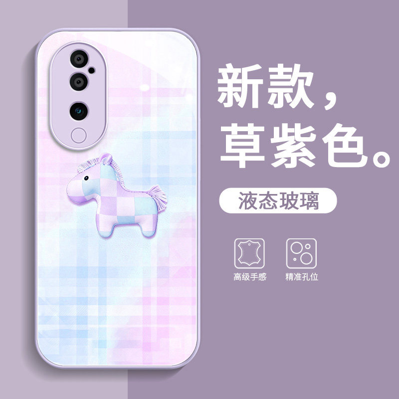 糖果色小马适用vivos19保护壳s19pro女款新款s20/s30全包防护s18/17/16/15/12/10/9高级感手机壳挂绳