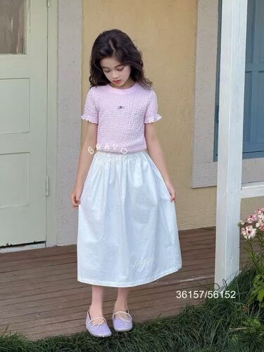 布芮欧夏款儿童半身裙中大童休闲百搭半裙女童潮120-170码36157