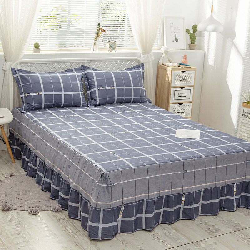 pure cotton 1.8m Bed skirt Bedspread Cotton singleton Bed cover smart cover sheet dustproof Bed group Three 100%in the Bedclothes , Bed skirts  category - from Buy2taobao.com to provide professional Taobao agent buy service
