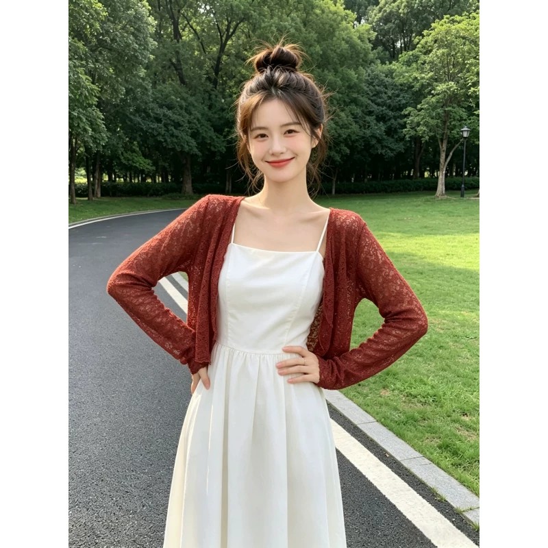 镂空蕾丝防晒开衫女夏季