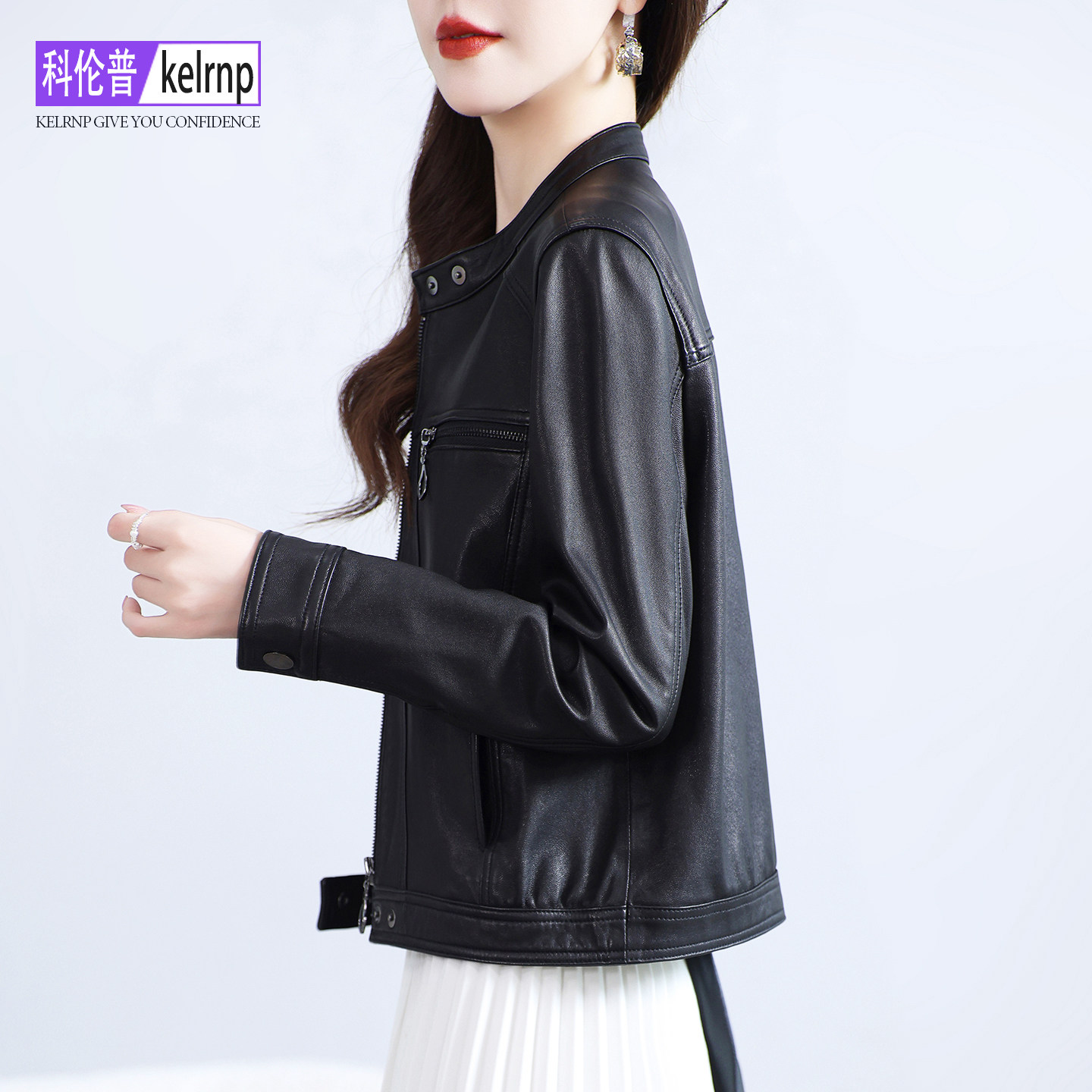 海宁真皮皮衣女2026秋冬新短款处理高档头层绵羊皮夹克机车小外套