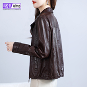 海宁真皮皮衣女2025秋冬新高端奢华油蜡头层绵羊皮夹克羽绒服外套