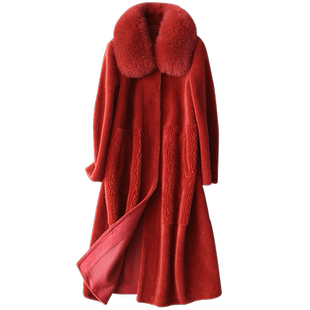 断码清仓福袋！一件399海宁原产地皮衣皮草冬装羊剪绒大衣女外套