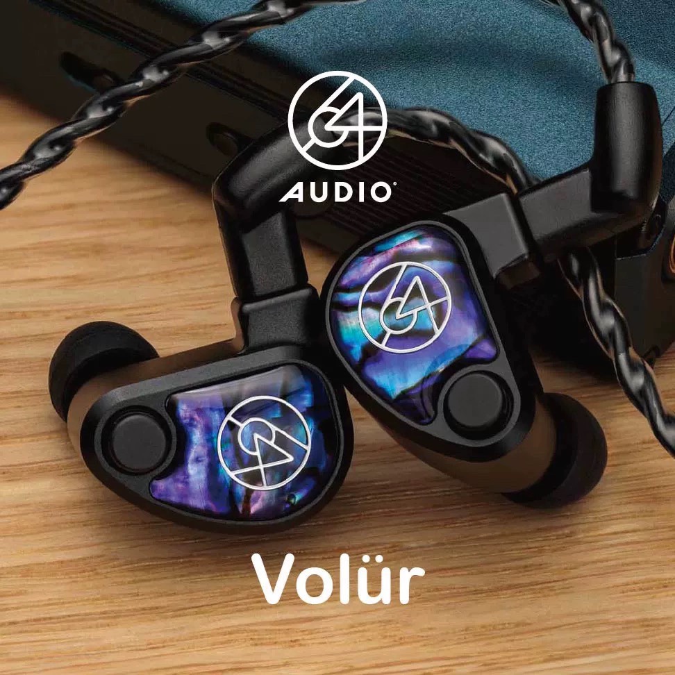 新款 64Audio Volur旗舰发烧圈铁10单元钛金属HIFI入耳式有线耳机